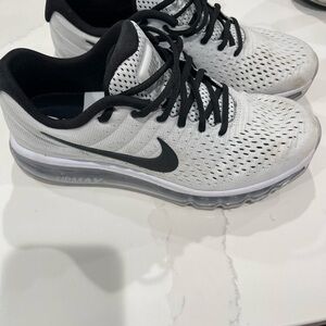 Nike Air Max White and Black Sneakers